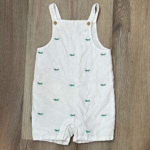 Janie and Jack alligator overalls 18/24